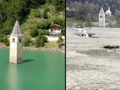 Submerged Italian Village Curon Reappeared Dramatically After 70 Years